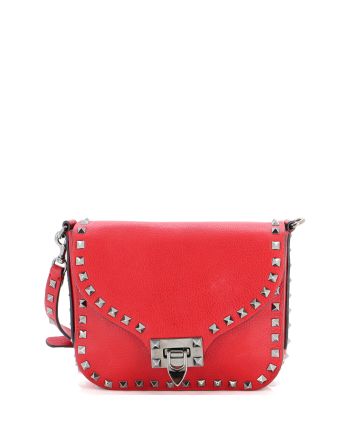 Rockstud Flip Lock Flap Bag Leather Mini